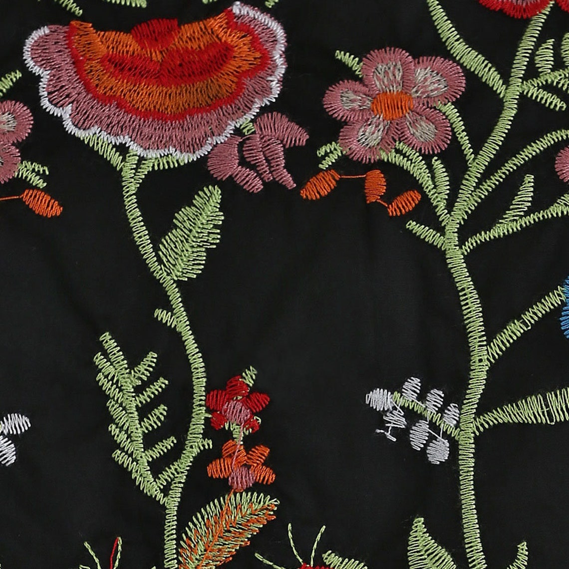 Long Tunic Top Cotton Hand Embroidery