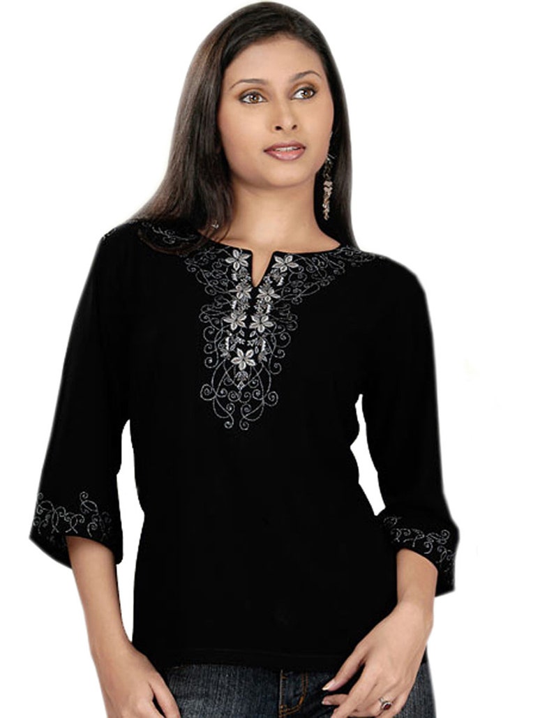 Ladies' Stylo Tunic - Black main image 1