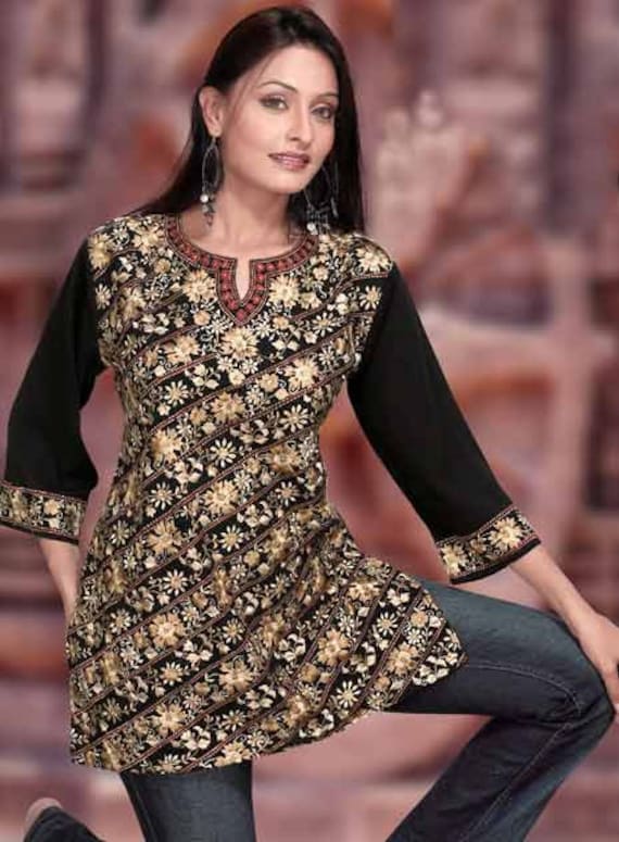 Womens Embroidered Tops Bohemian Shirts Tunics Blouses. Woman