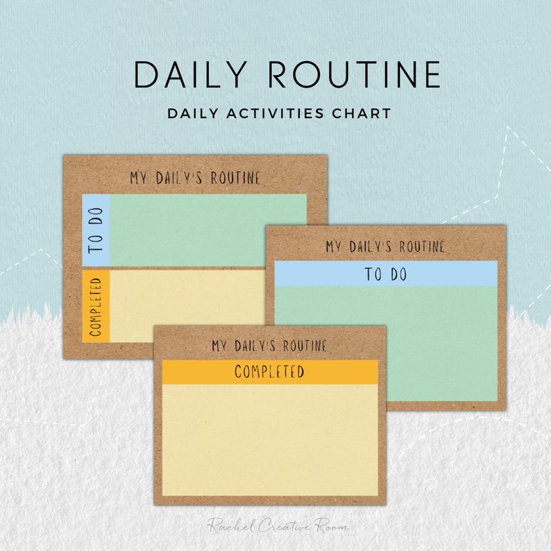 Assigned Routine Duties Responsibility & Routine Chart Printable | Chore Chart | Responsibility ...