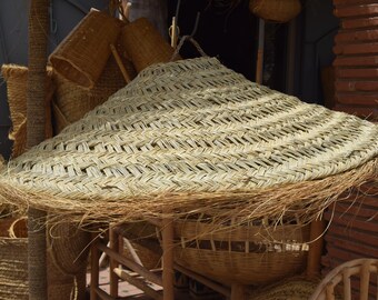 Eco Friendly Rattan Pendant Lamp – Handmade Bohemian Light – Sustainable Decor