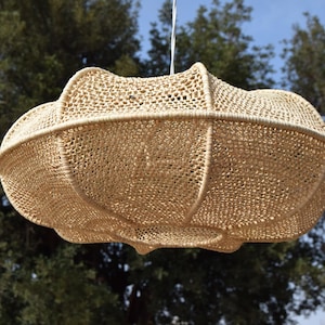 Lamp Shade Rattan,Lamp For  Home Decor And Restaurant,Straw Hanging Light,Rattan Light Fixture,Personnalized Gifts