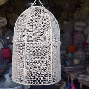 Rattan Pendant, Moroccan wicker Lamp,Pendant Light, Rattan Lamp Shade, Boho Hanging Lamp