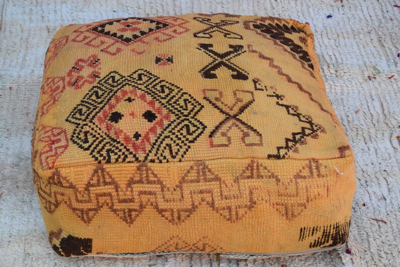 Kilim pouf Square Footstool Vintage Kilim Pouf Berber Pouf Home Kilim pouf Square Footstool Vintage Kilim Pouf Berber Pouf Home
