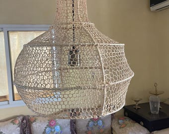 Eco Friendly Rattan Pendant Light – Handmade Boho Ceiling Lamp – Sustainable Decor