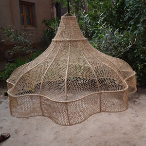 Moroccan Lamp Rattan,Pendant Light, Rattan Lamp Shade, Boho Hanging Lamp