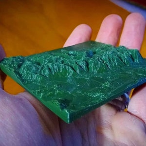 Grand Tetons Nationalpark 3D-gedruckte topographische Karte