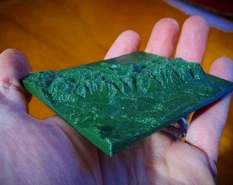 Grand Tetons National Park 3D-Printed Topographical Map