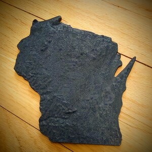 3D-Printed Topographical USA State Map image 5