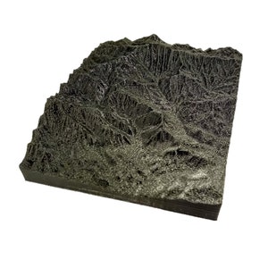 Cartes topographiques personnalisées imprimées en 3D de PARTOUT