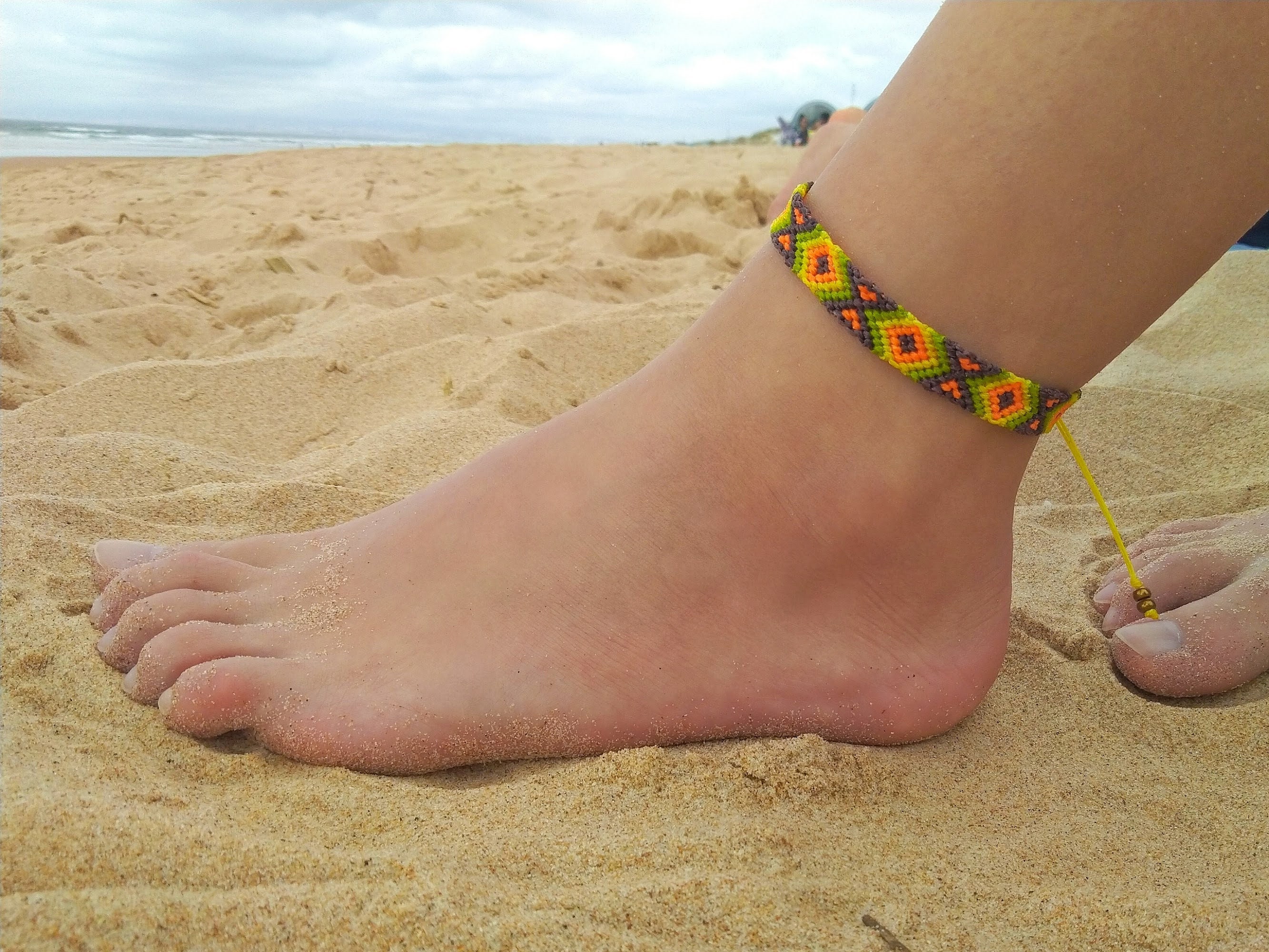Ankle bracelet yarn deals