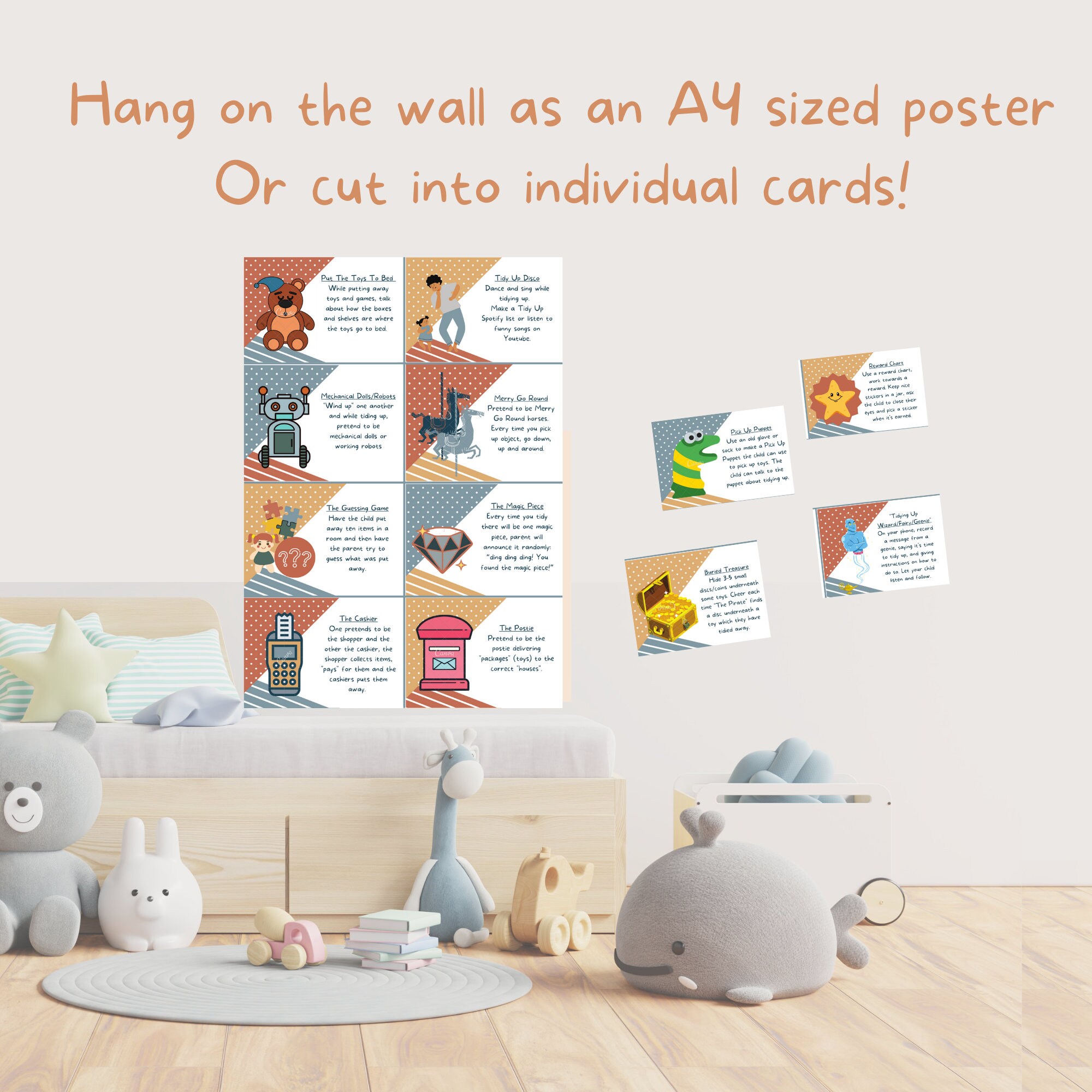 Tidying Up Games Digital Printable for Kids Chores Etsy Polska