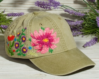 Embroidered Hat - Etsy