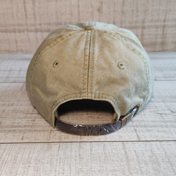 Hand-embroidered Wildflower Khaki Baseball Cap, Floral