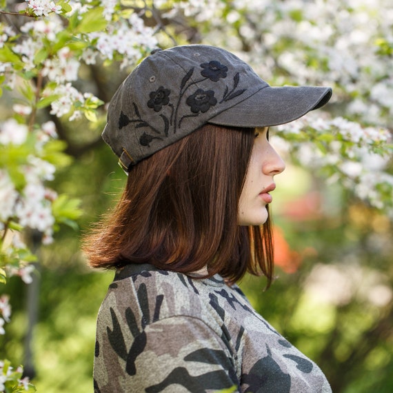 Womens floral baseball cap 2025