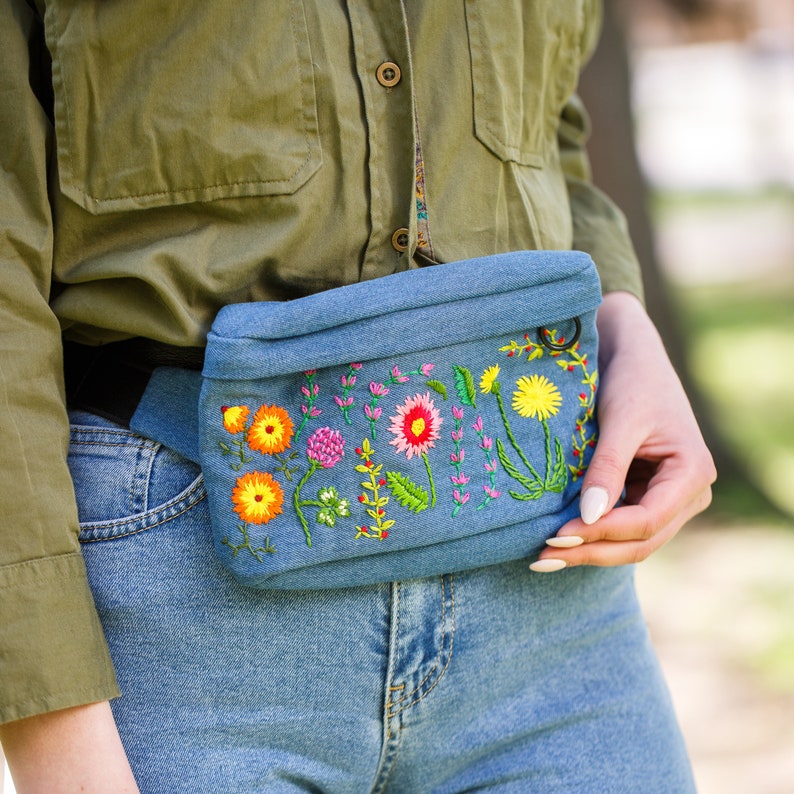 Custom Fanny Pack Personalized Waist Bag Hand Embroidered Etsy UK