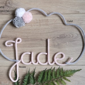 French knitting name,  customizable wall decor