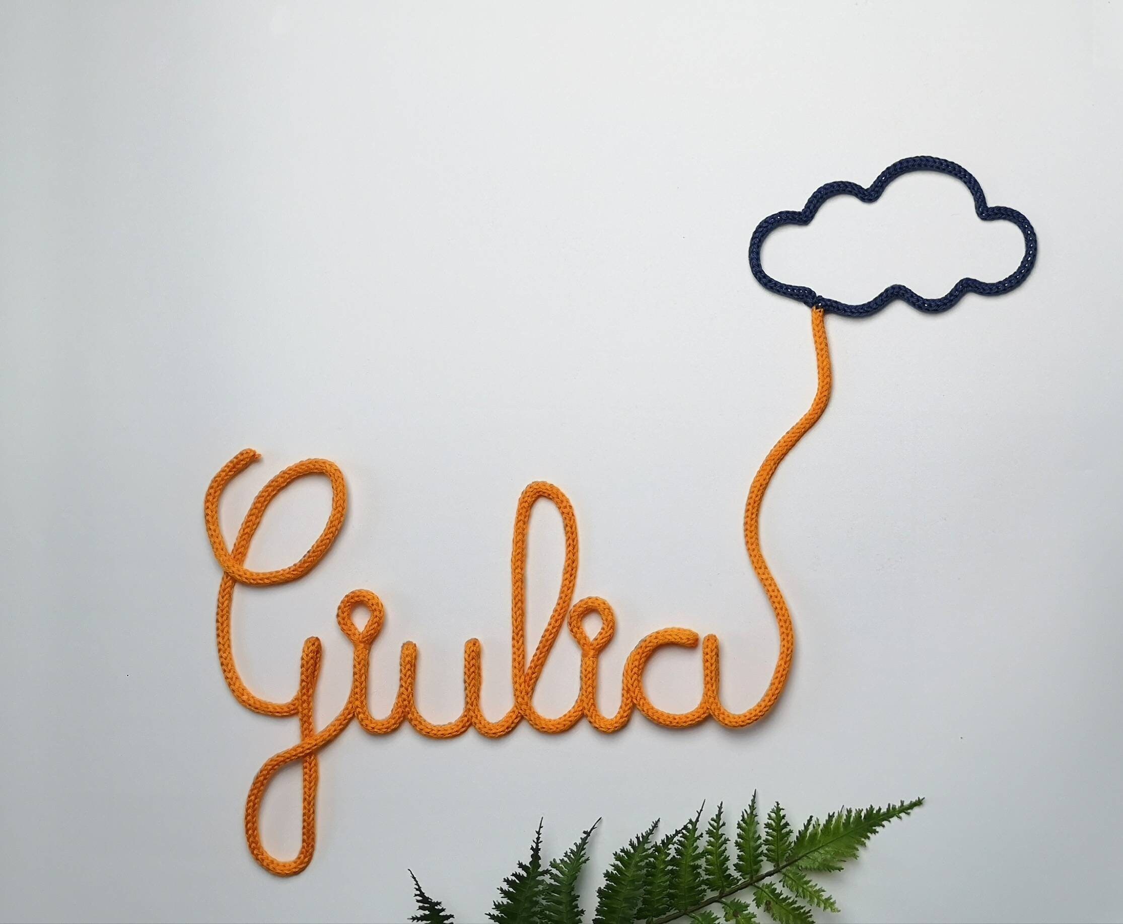 Prénom Tricotin Décor Nuage