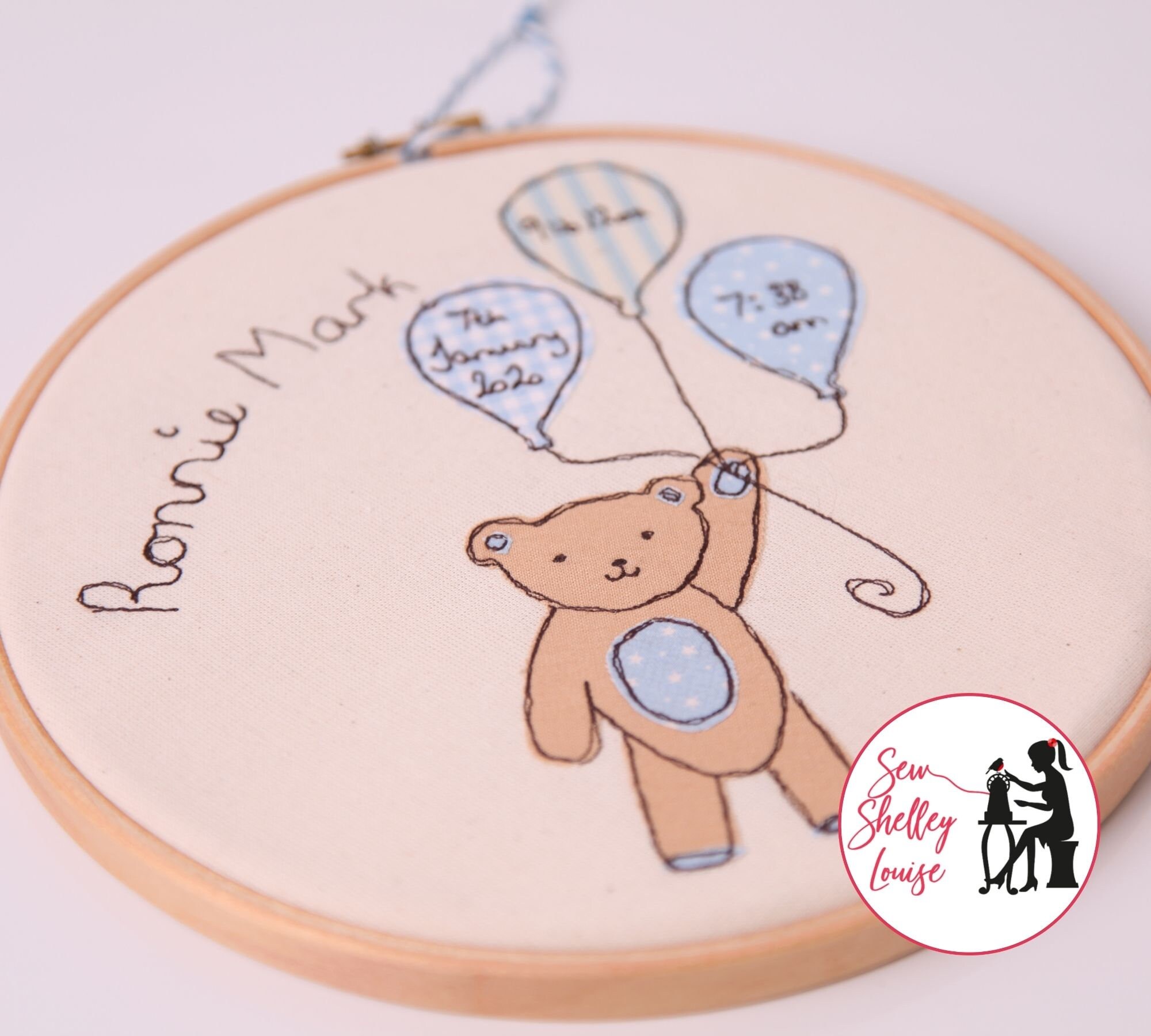 Personalised Baby Keepsake Embroidery Hoop / Baby Gift for New Etsy