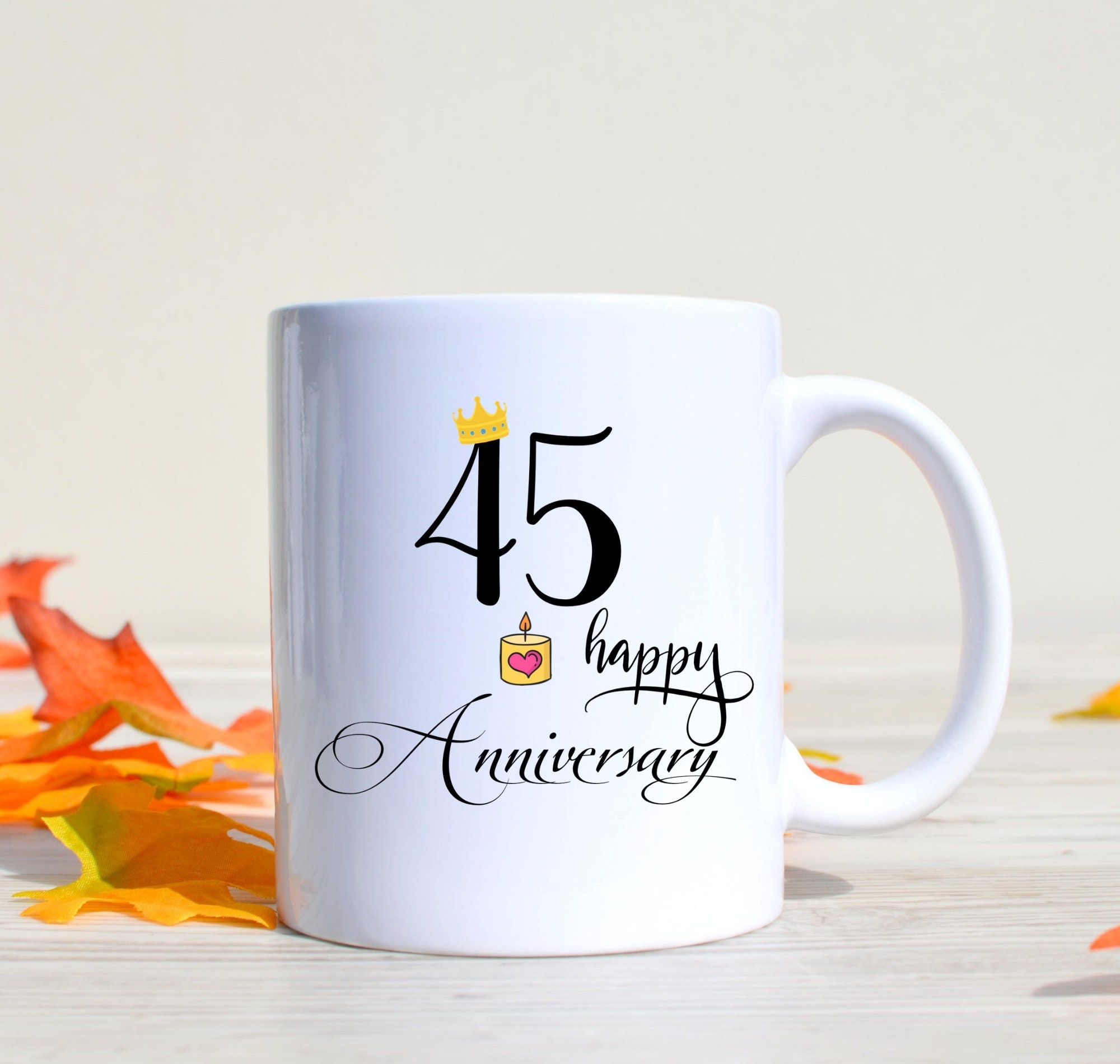 45th Anniversary 45th Anniversary Gift Anniversary Mug