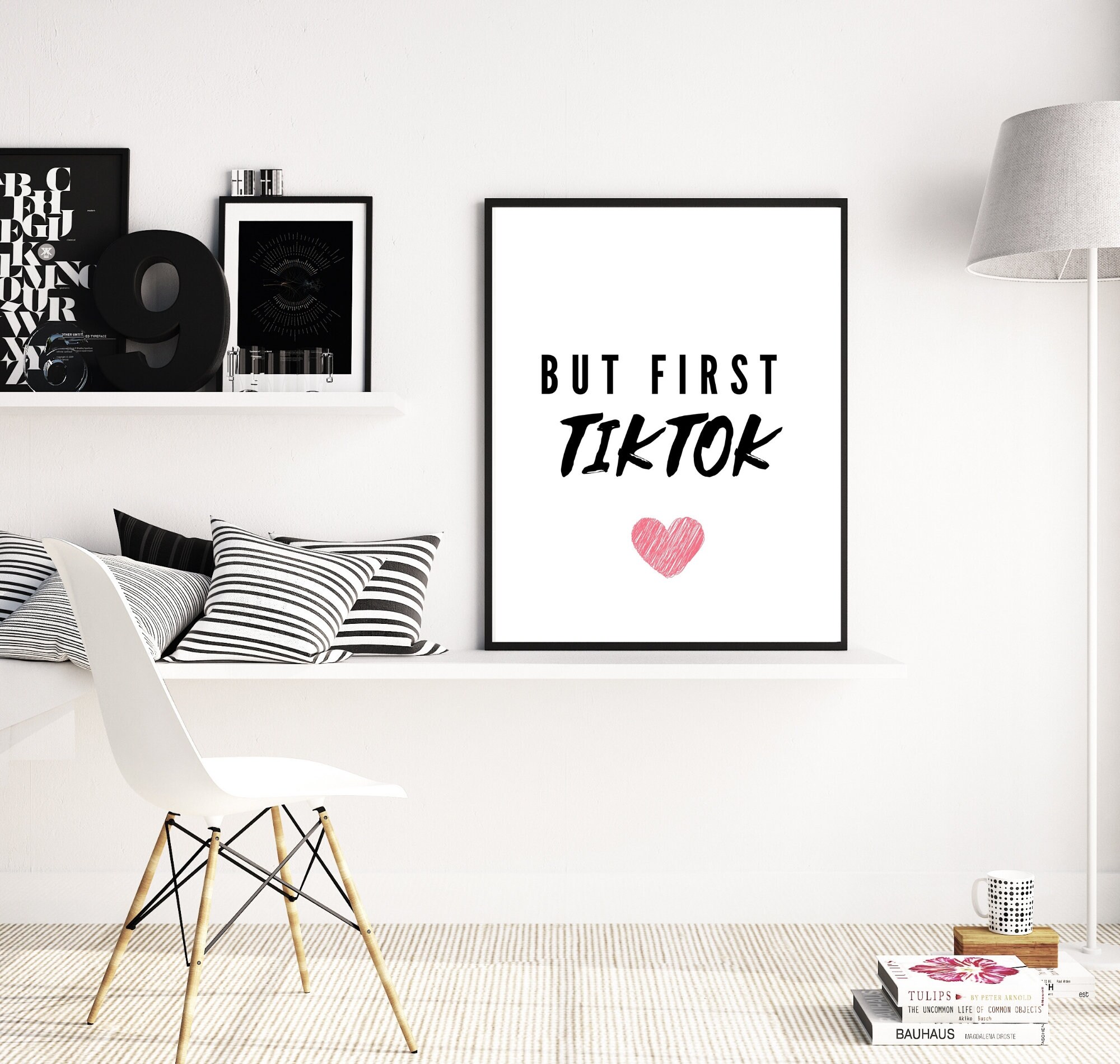 But First TikTok Wall Print Tik Tok Wall Art Teen Wall Etsy