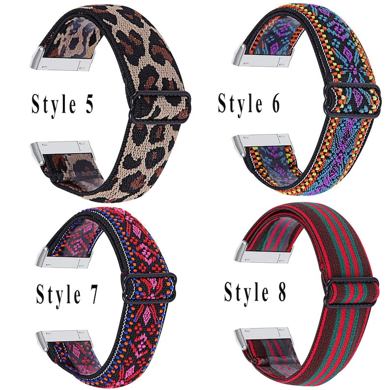 Fitbit Versa 4 Elastic Bands Fitbit Sense 2 Stretch Band Etsy Australia