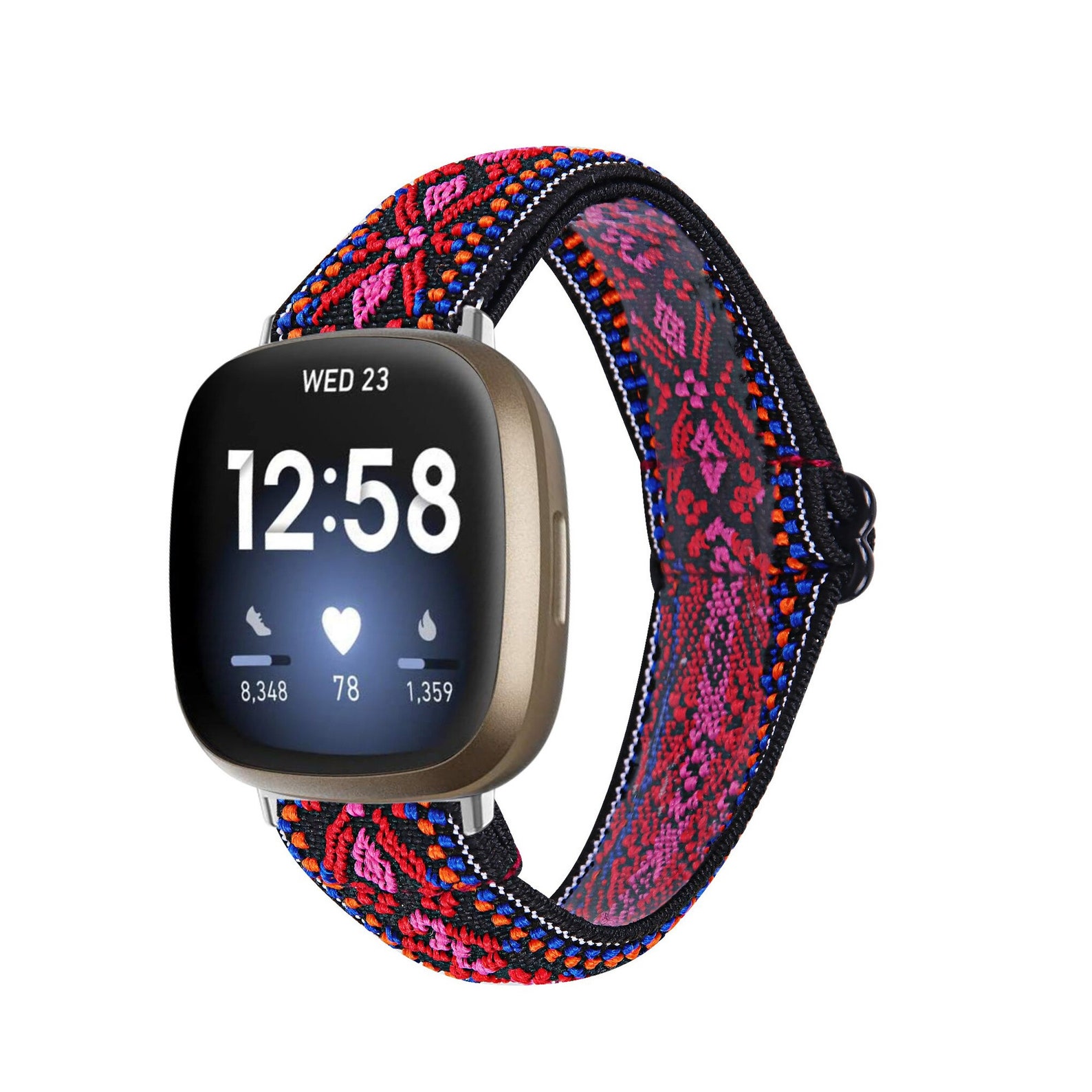 Fitbit Versa 4 Elastic Bands Fitbit Sense 2 Stretch Band Etsy
