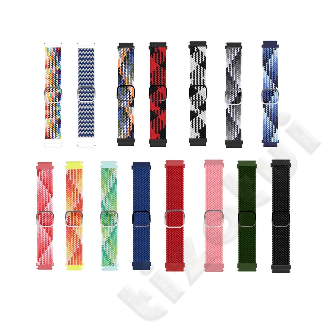 Correa De Nylon Deportiva 18mm Para Garmin, Fossil Y Withings - Ajustable, Transpirable Y De Colores