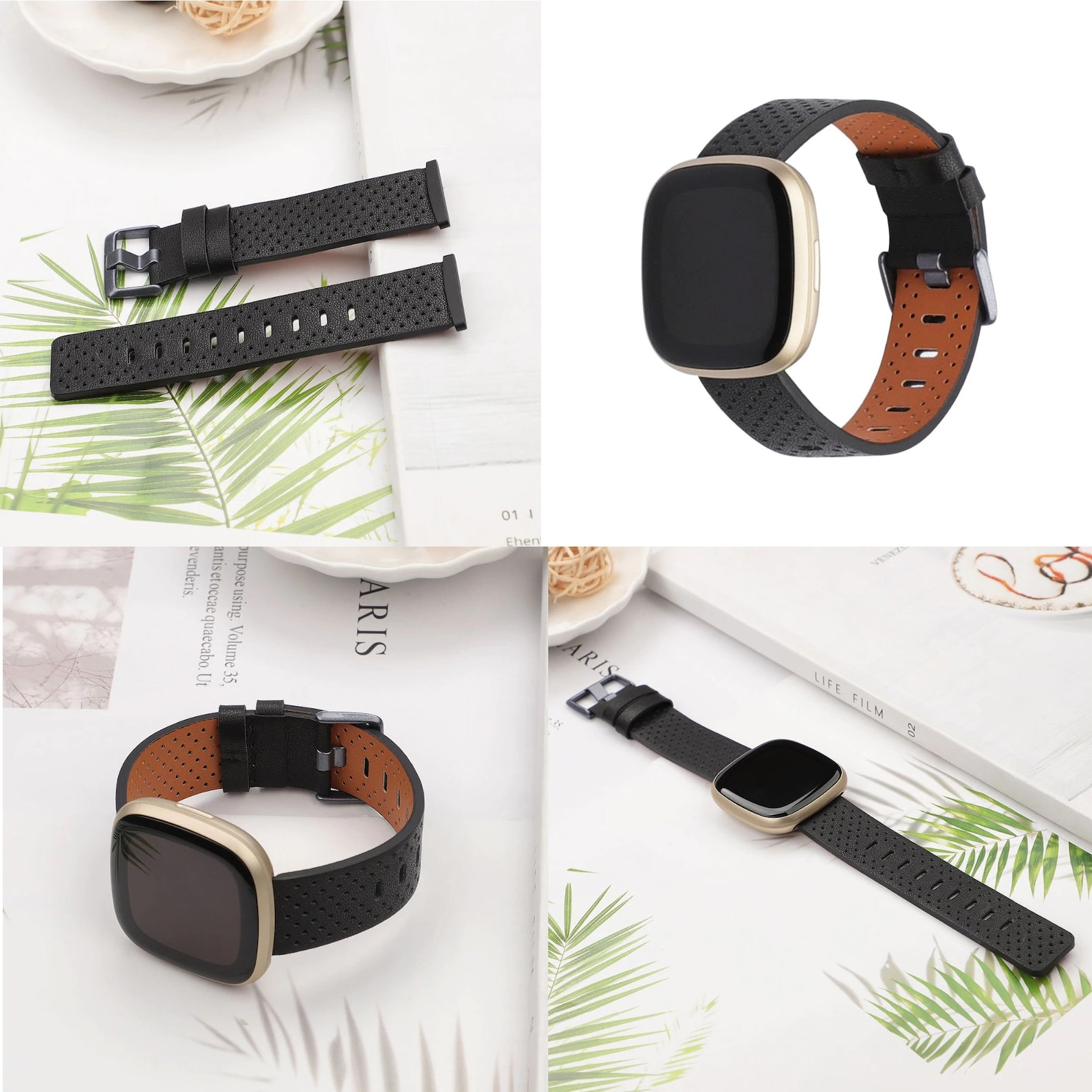 Fitbit Sense Leather Band Fitbit Sense 2 for Men Fitbit Etsy