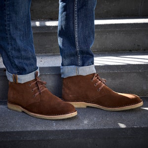 Docksta Desert Boots, premium suede boots, leather insole, low shoes, Chukka Desert boots, High quality shoes
