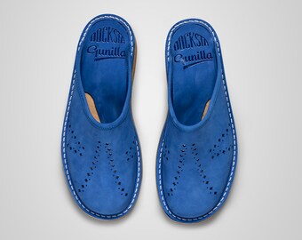 Women's slippers cobalt blue