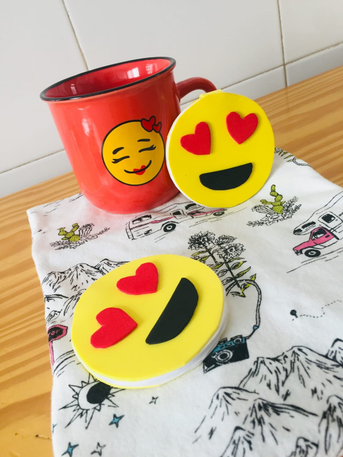 Emoji Notepad, Emoji Mini Notebooks, Emoji Notebook, Notebook Tumbler