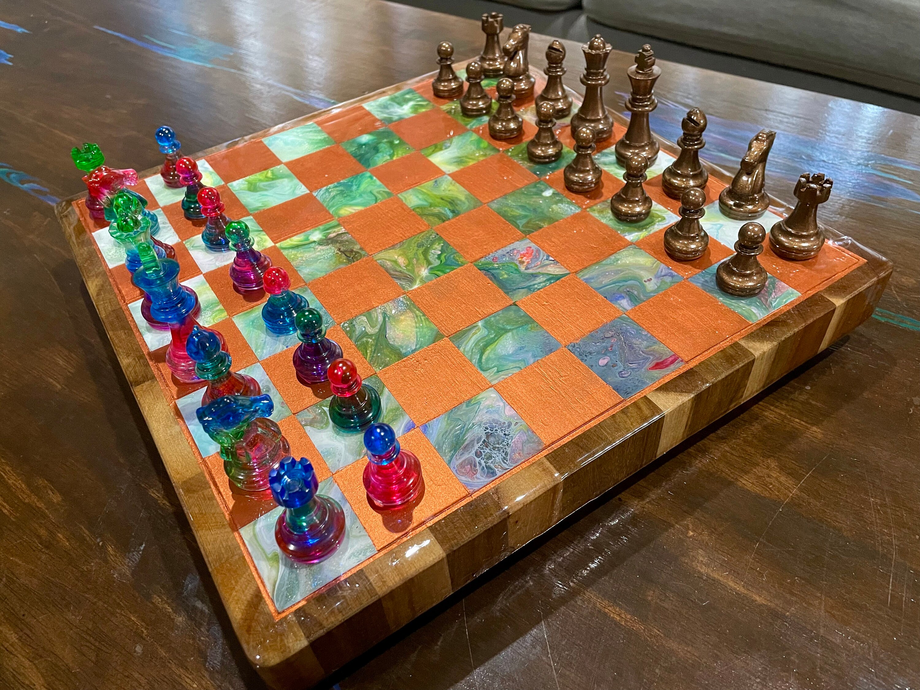 Wood and Resin Chess Set — MDA Woodwork