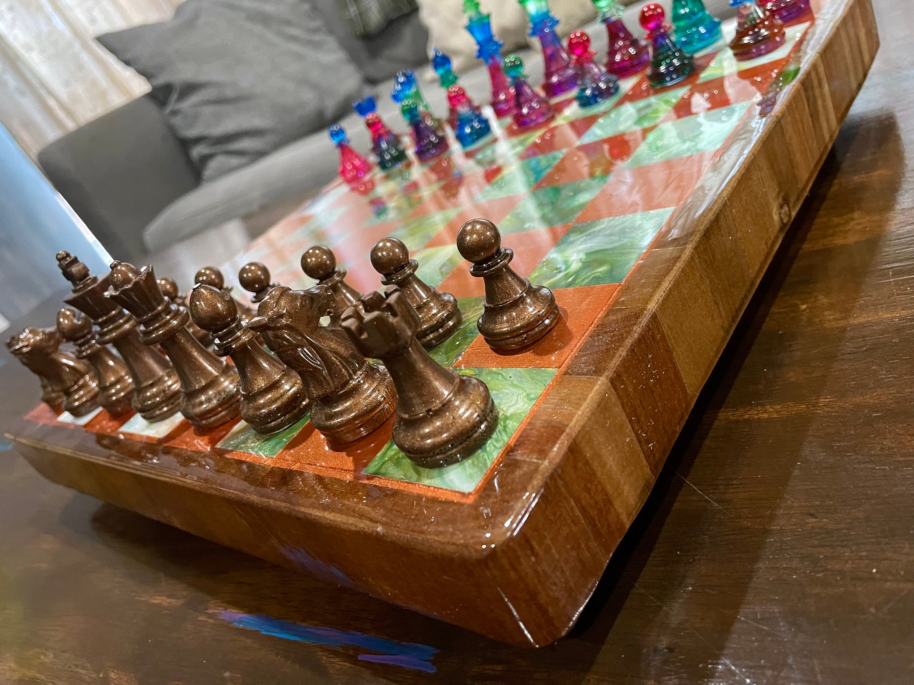 Resin Chessboard – Arte & Sintonia