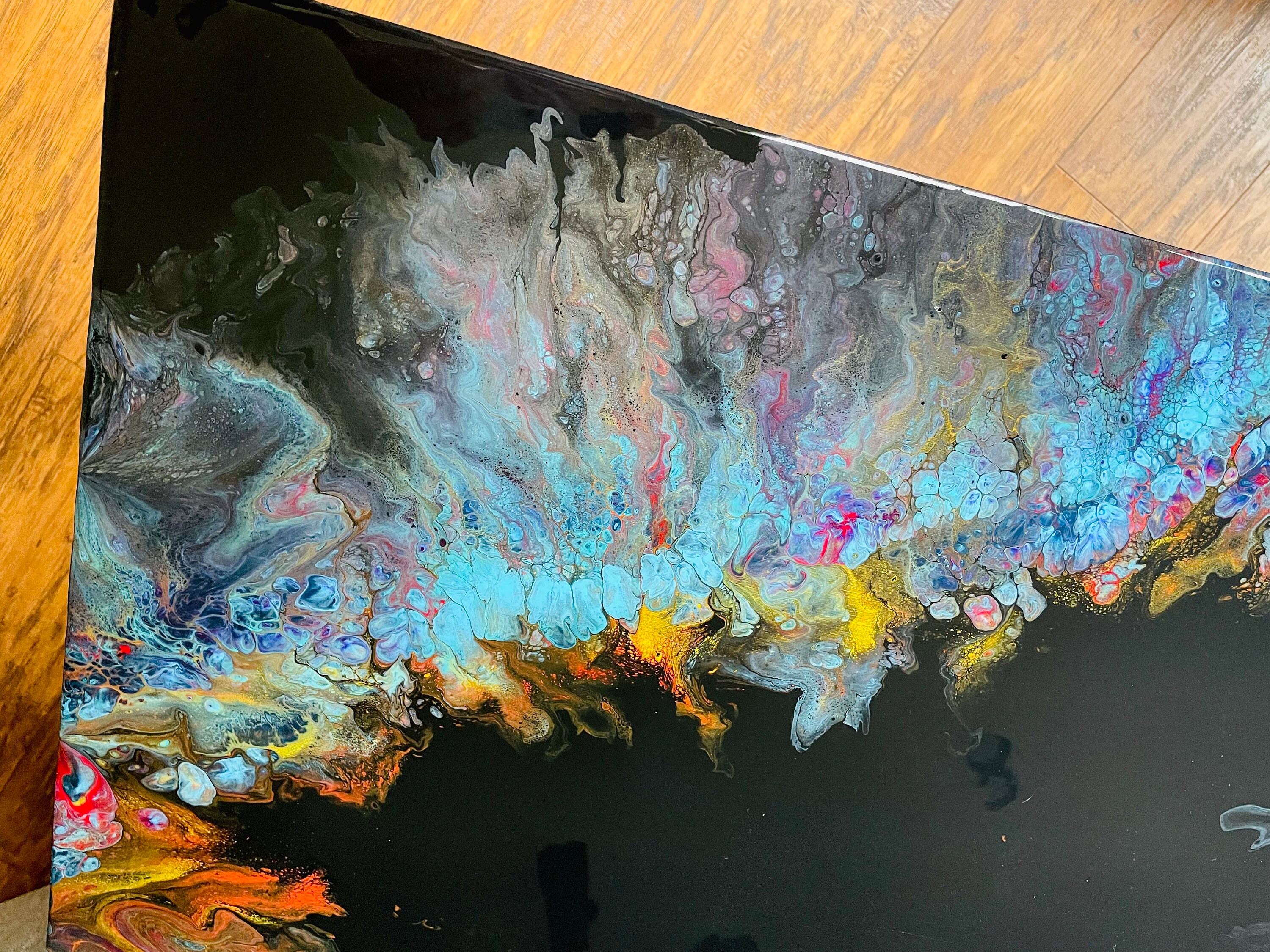 Epoxy Resin Acrylic Pour Coffee Table - Etsy