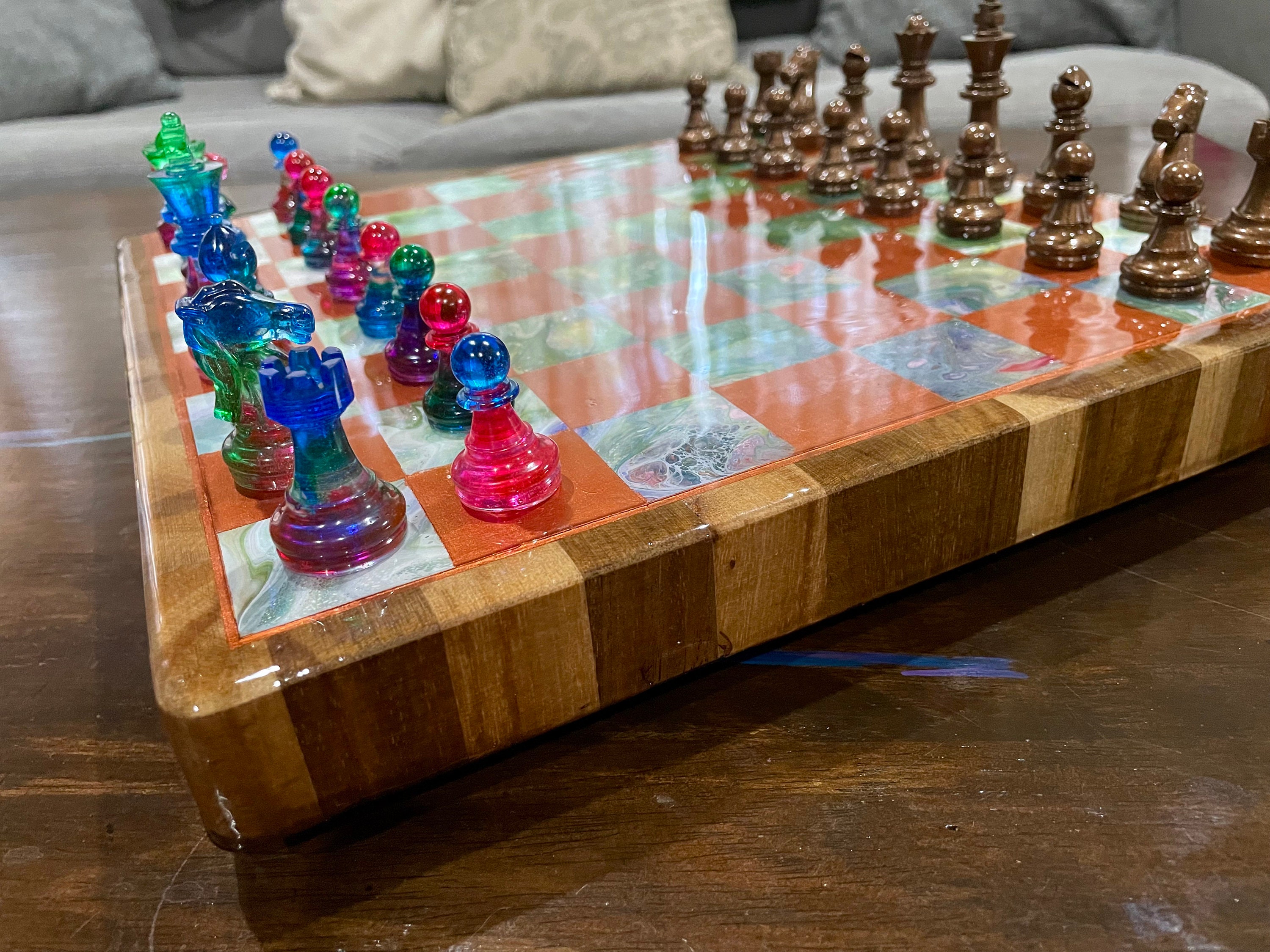 Resin Chessboard – Arte & Sintonia