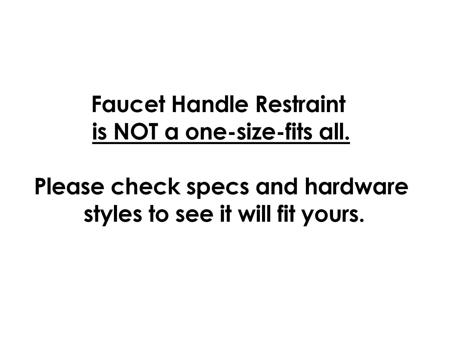 Faucet Handle Restraint Etsy