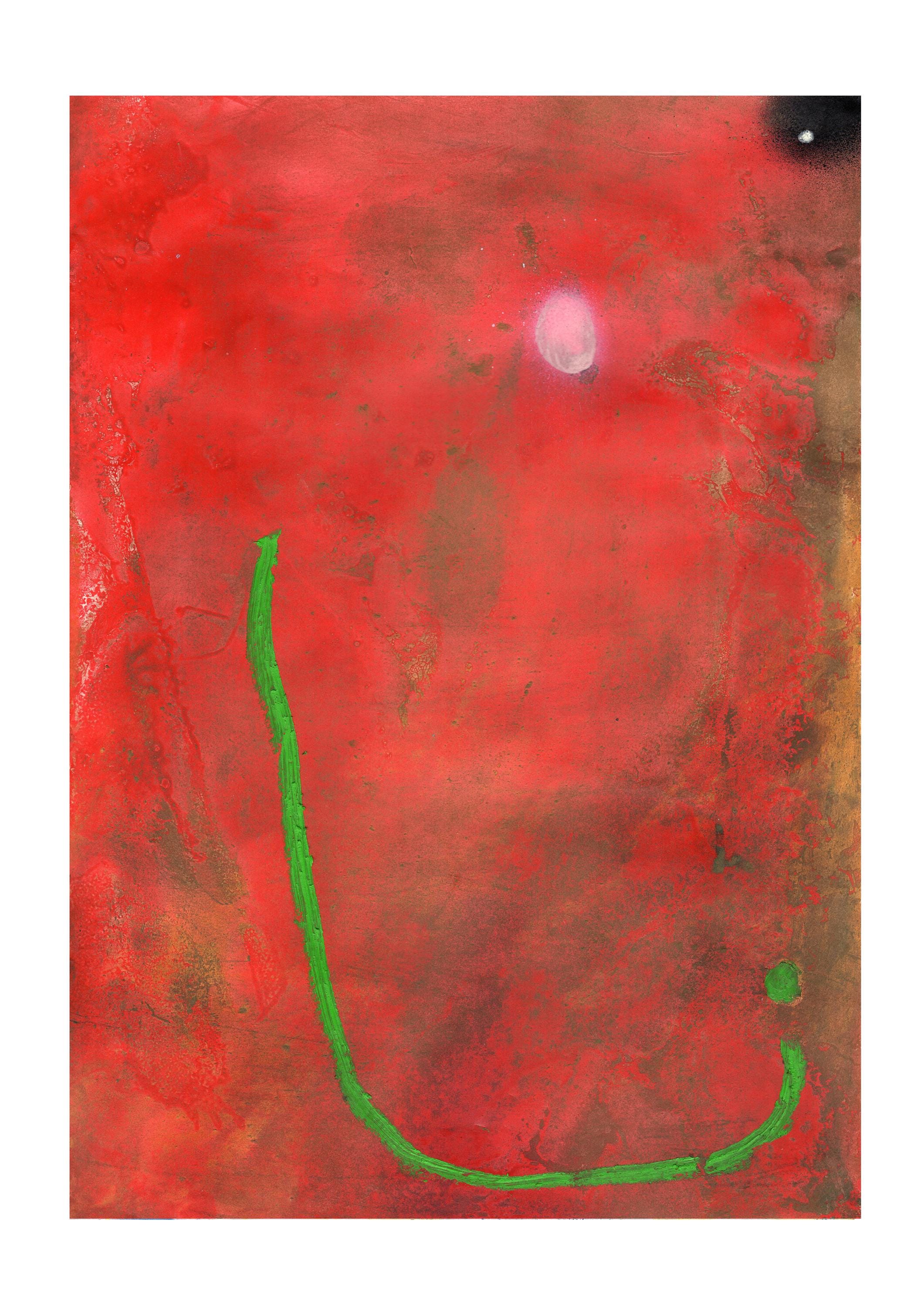 オリジナルミクストメディア絵画抽象限定シリーズ「私は死なない」18