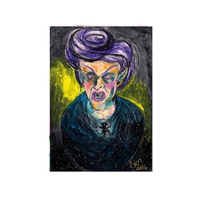 original malerei &quot;frustrated&quot; ölkreiden expressives portrait oil crayons figurative malerei fine art contemporary art illustration comic