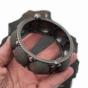 Antikes Armband Rajasthani Indian Ceremonial Large Cuff Ethnic Rajasthan Bracelet Tribal Statement Cuff Vintage Ethnic Bangle