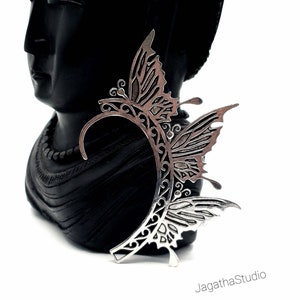 Behind the outlet ear cuff