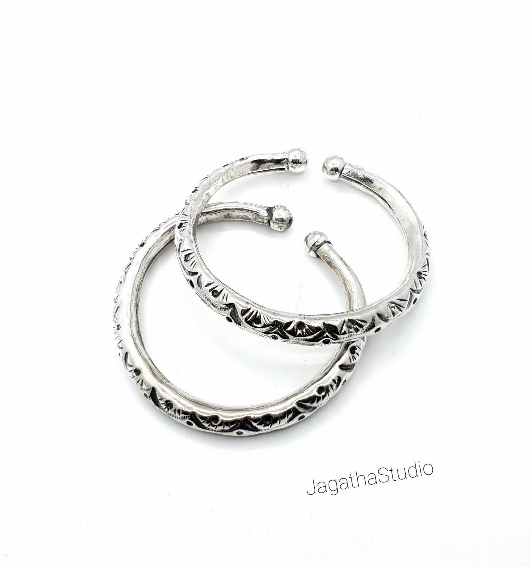 Vintage Indian Arm Cuff Bracelet Decorated Upper Arm Bangle Etsy UK