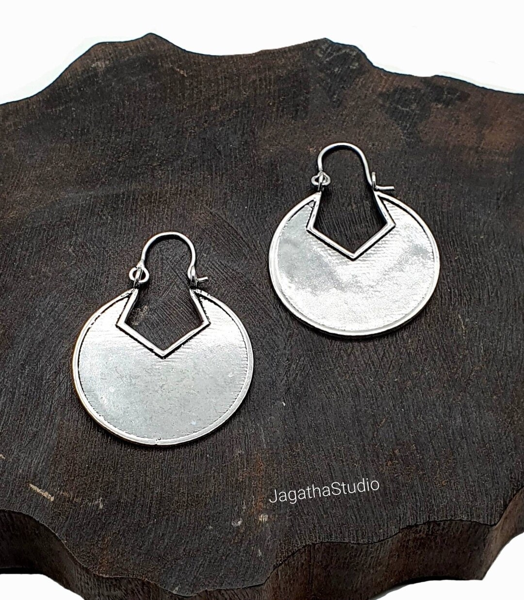Orecchini rotondi in opale etiope 5x5 mm in argento sterling 925 #R14 - My Roller Stone