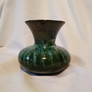 Blue Mountain Pottery MCM Vase Tropfglasur Hergestellt in Kanada 1960's Canadiana