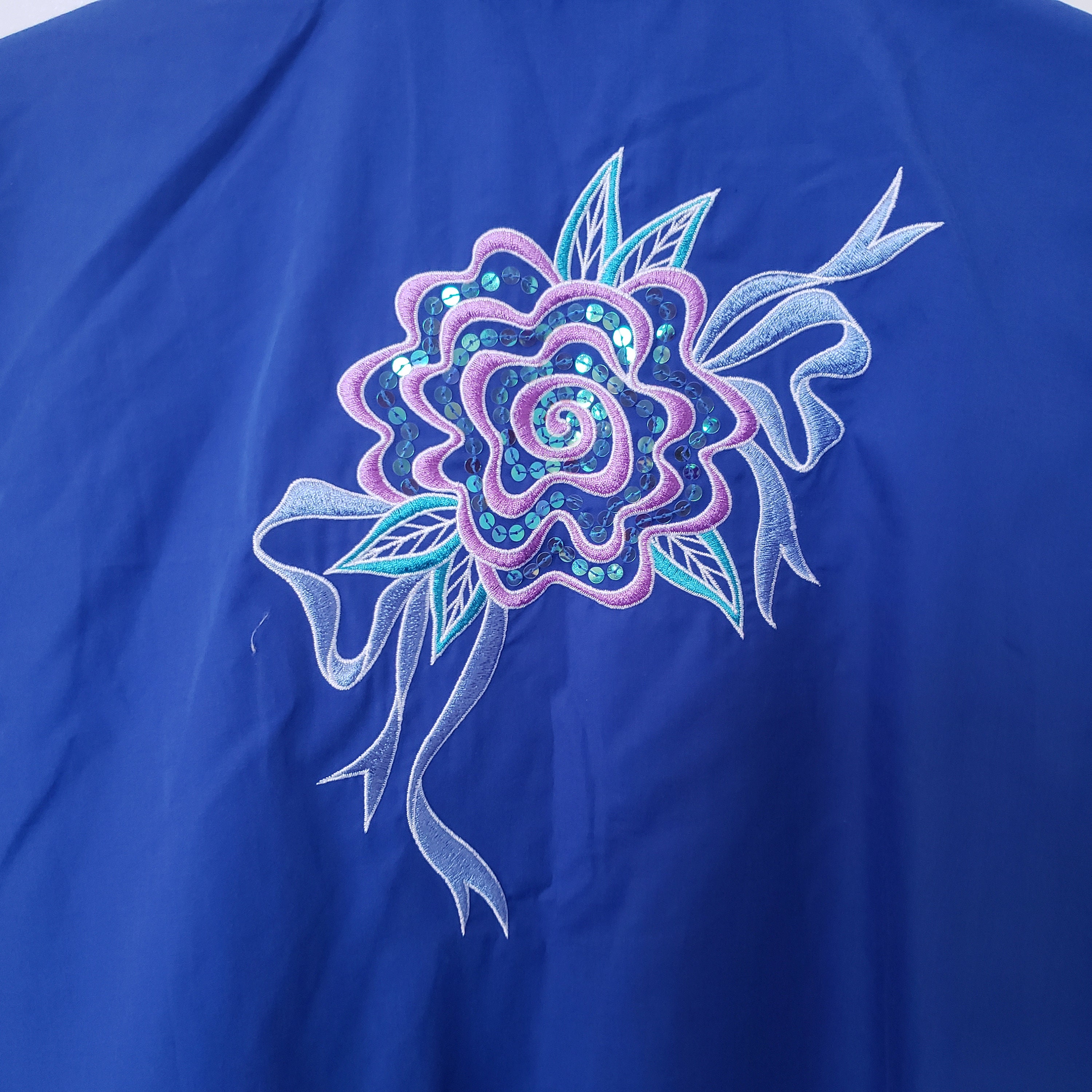Vintage 1990's Bob Mackie Wearable Art Long Sleeve Collared Shirt