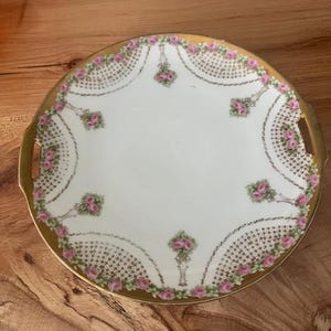 Vintage RS Reinhold Schlegelmilch Germany Hand Painted Platter
