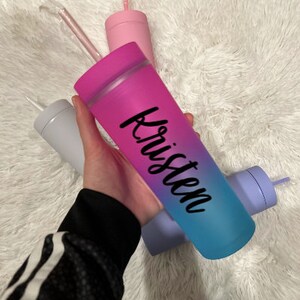 Personalized Water Bottle; Custom Water Bottle; Skinny Tumbler