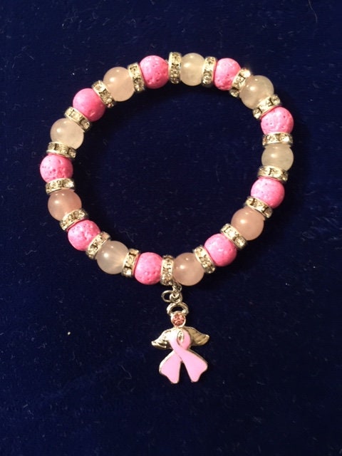 Porte-clés En Aluminium Avec Ruban Rose - Support Cancer Du Sein - Cadeau Personnalisé Pour Proches