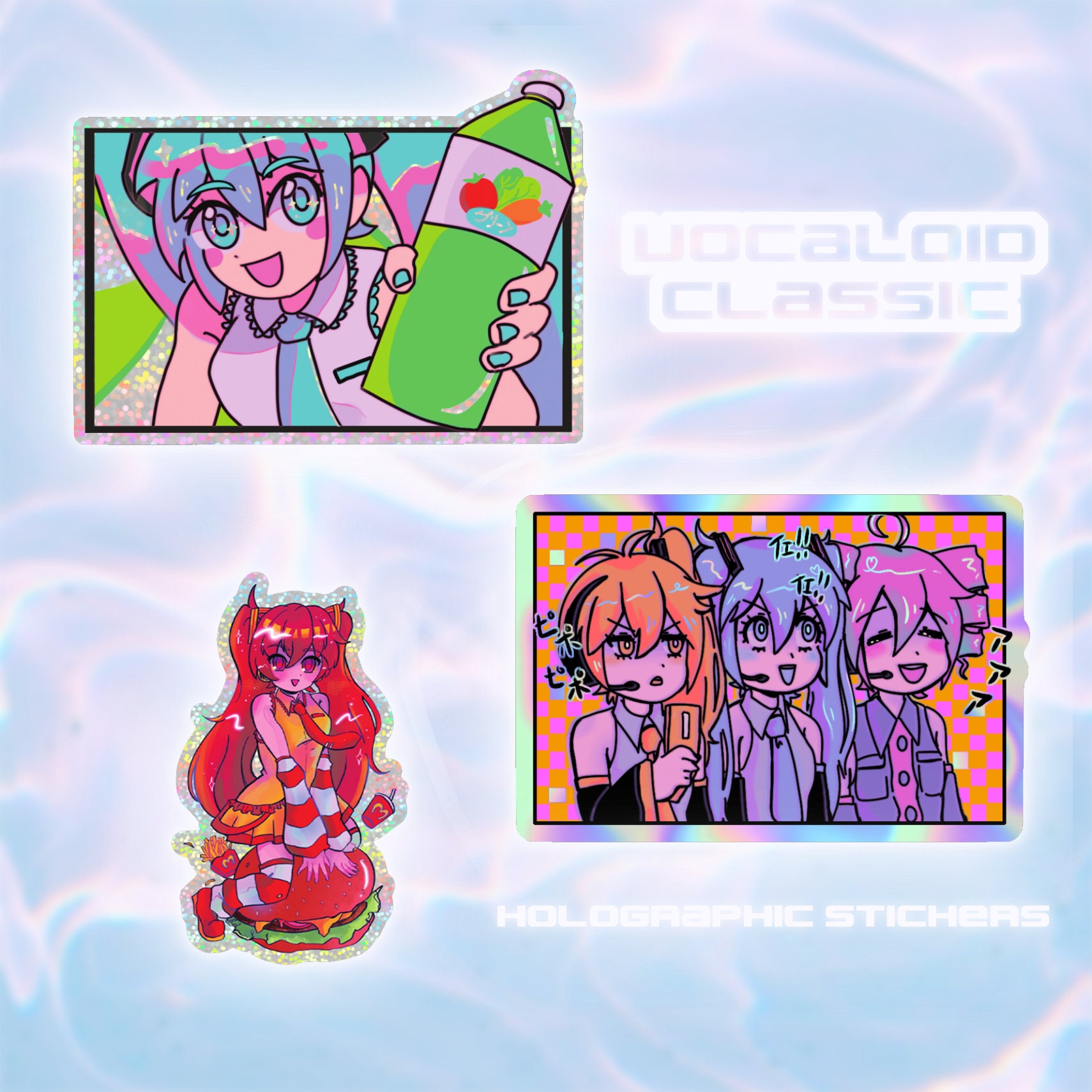 Triple Baka Squad Sticker for Sale by coupic