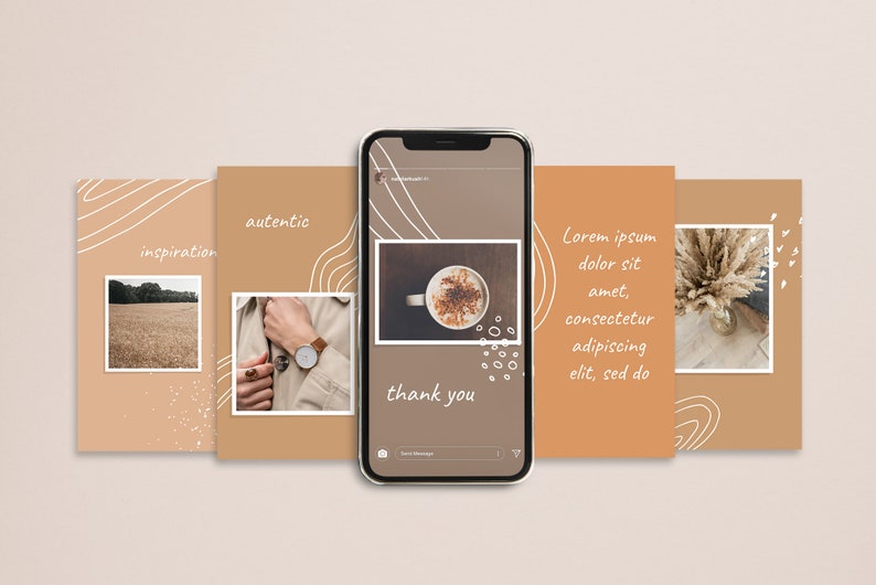 Download Carousel Instagram Template Photoshop. Abstract Theme ...